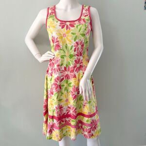 Willi Smith Sleeveless Floral A-Line Fit and Flare Multicolor Dress size Small